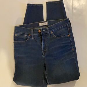 Madewell 9” high rise skinny jeans